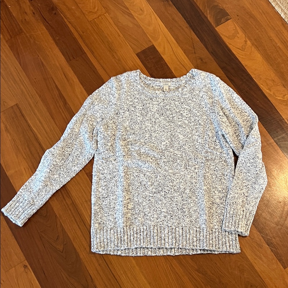 L.L. Bean Marled Gray Crew Neck Sweater